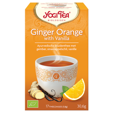 YOGI GINGER ORANGE VANILLA TEA 35G