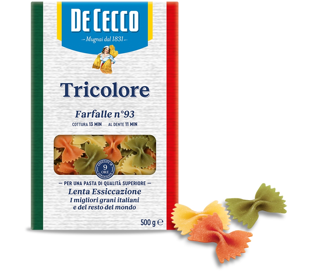 DE CECCO FARFALLE THREE COLOURS 500GR