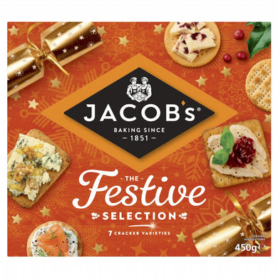 JACOBS FESTIVE SELECTION CRACKERS  450G