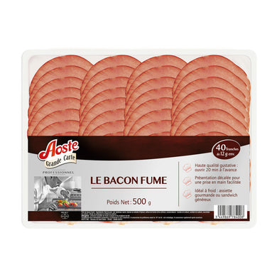 AOSTE SLICED BACK BACON 40SL 500GR