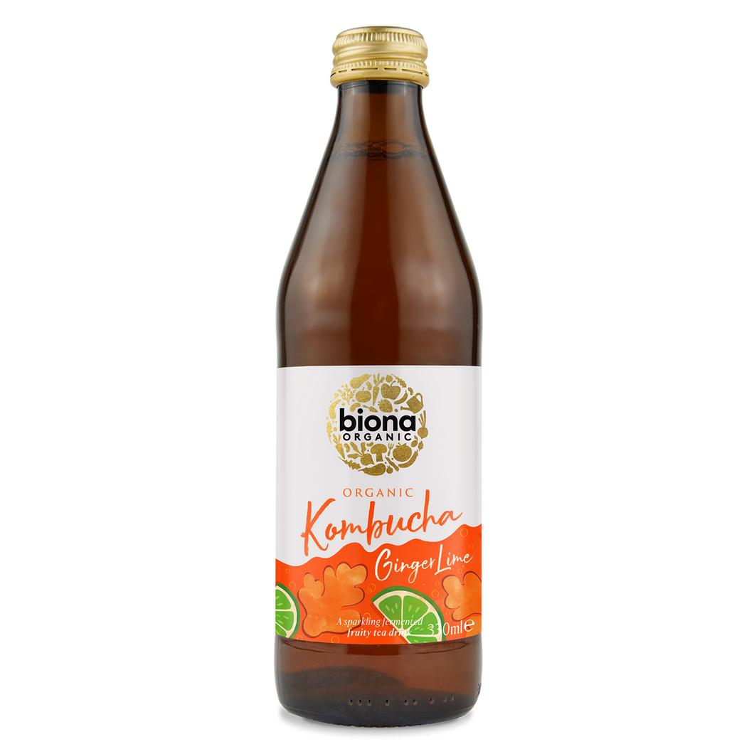 BIONA KOMBUCHA GINGER LIME ORGANIC 330G