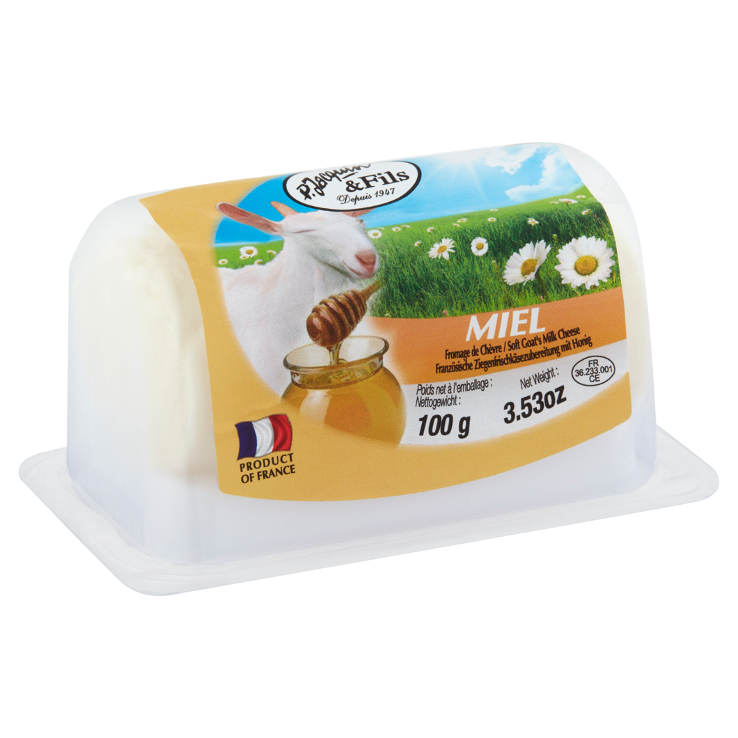 JACQUIN GOAT CHEESE LOG HONEY 100G