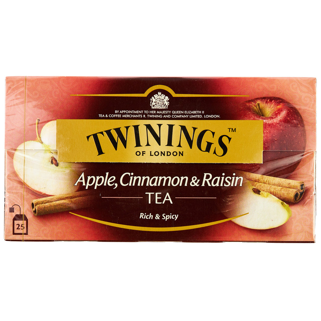 TWININGS BLACK TEA APPLE 25 PC