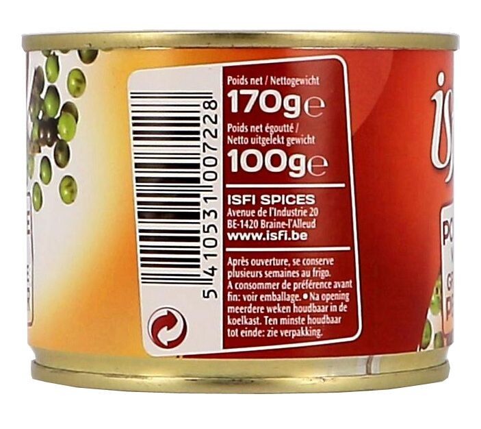 ISFI GREEN PEPPER TIN 100GR