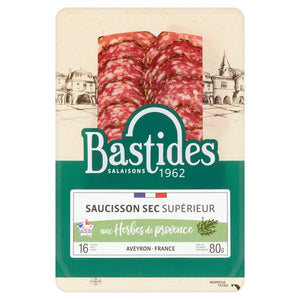 BASTIDES SAUCISSON SEC AUX HERBES 80G