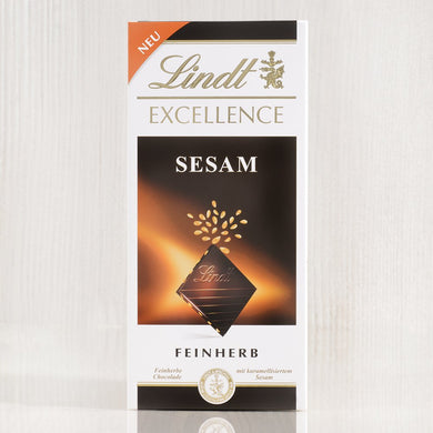 LINDT EXCEL.DARK CHOCO  GRILLED SESAME  100G