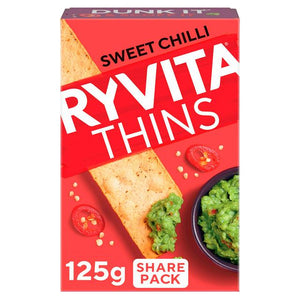 RYVITA THREE SWEET CHILLI FLATBREADS 125GR