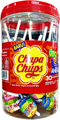CHUPA CHUPS ASSORT LOLLY POPS  30PC -180G