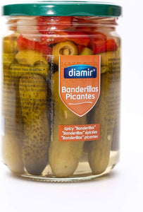 DIAMIR SPANISH HOT BANDERILLAS IN GLASS 295GR