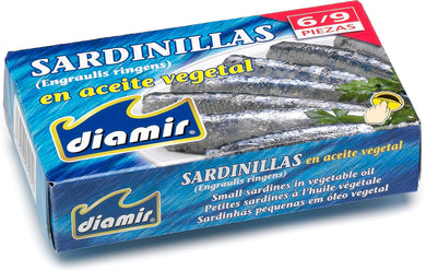 DIAMIR SARDINE IN VEGETABLE OIL 90GR
