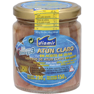 DIAMIR TUNA YELLOWFIN IN OLIVE OIL X3-85GR