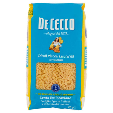 DE CECCO DITALI PICCOLI LISCI 500GR