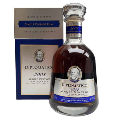 RHUM DIPLOMATICO SINGLE VINTAGE 2008 43° 70CL