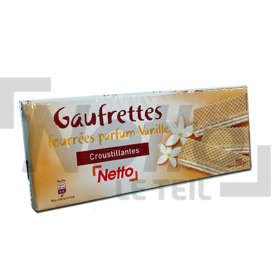 NETTO WAFFLES VANILLA 200G