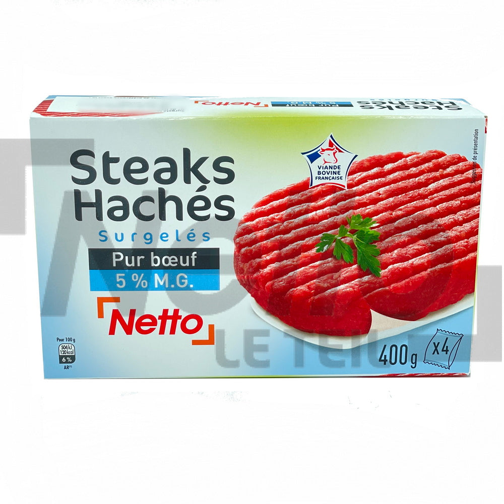 NETTO BEEF BURGERS 5% X 4 400G