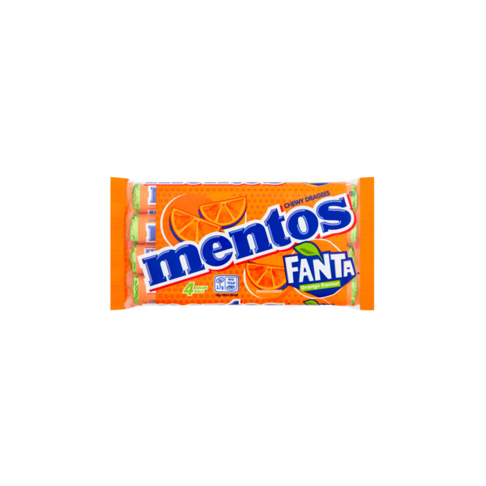 MENTOS FANTA ORANGE X4 150G