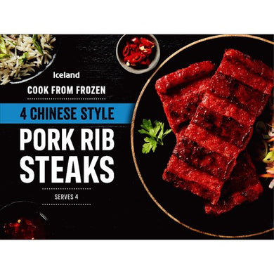 ICELAND  CHINESE PORK RIB STEAKS 4 X 472G