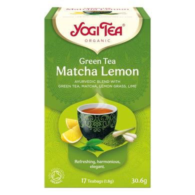 YOGI GREEN TEA MATCHA  LEMON 17BAGS