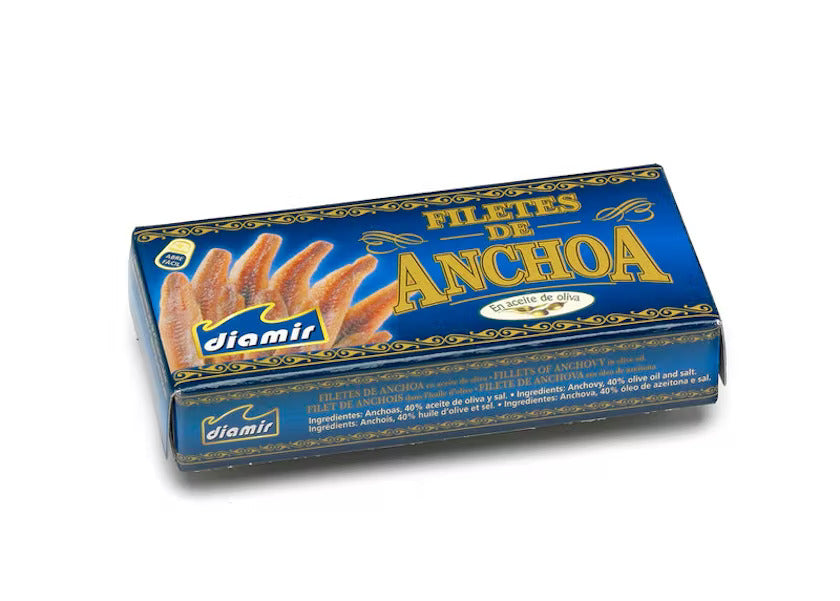 DIAMIR ANCHOVY FILETS IN VEGETABLE  OIL  45G