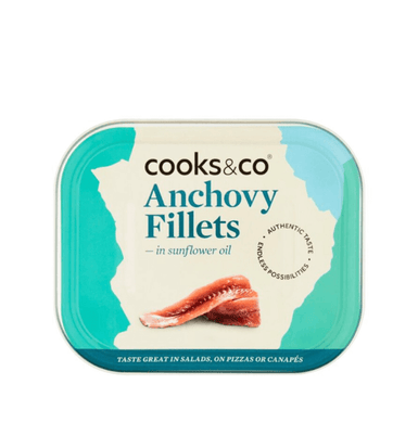 C&CO ANCHOVY FILLETS IN SUNFLOWER OIL 365G