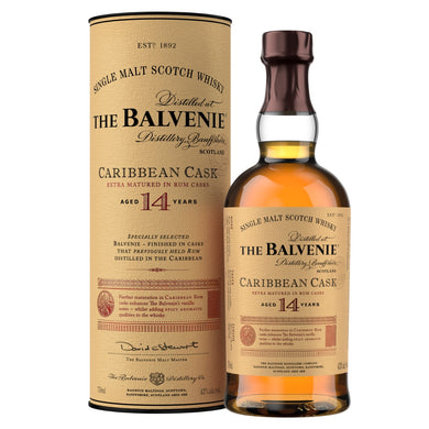 WHISKY BALVENIE 14YEARS CARRIBEAN CASK 43° 70CL