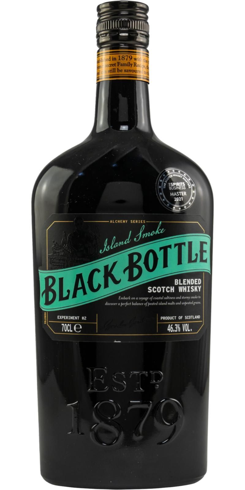 WHISKY BLACK BOTTLE ISLAND SMOKE 70CL