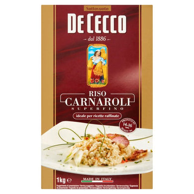 DE CECCO RICE RISOTTO CARNAROLI 1KG
