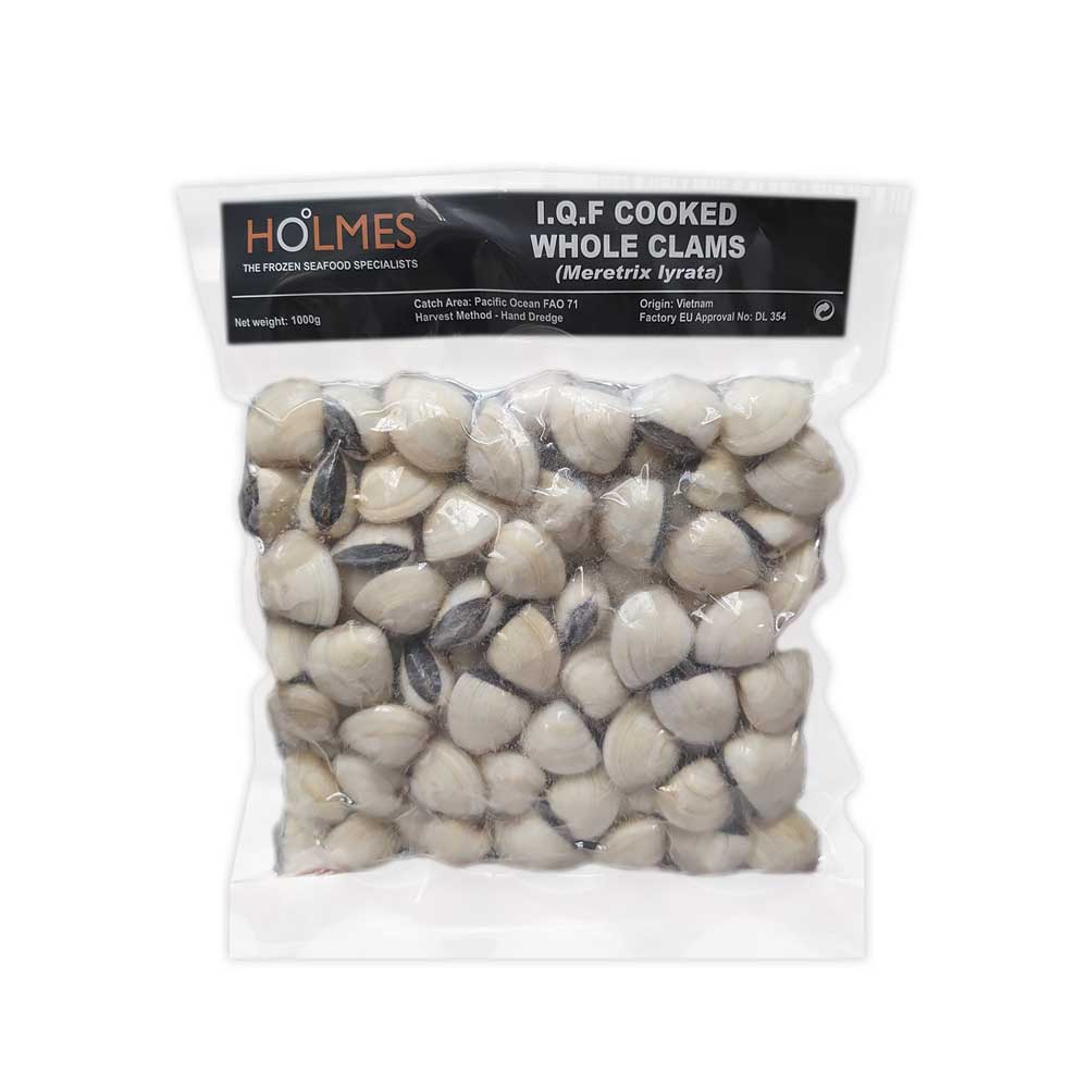 CLAMS WHOLE SHELL COOKED 60/80  1KG