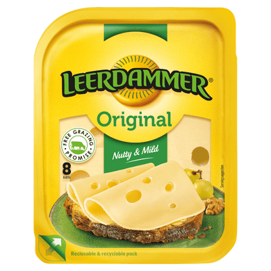 LEERDAMMER 8 CHEESE SLICES 160G