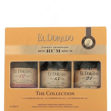 RHUM EL DORADO COLLECTION 3X35CL(12/15/21)