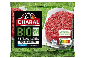 CHARAL ORGANIC BEEF BURGER PATTIES 8X1KG