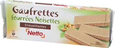 NETTO WAFFLES HAZELNUT 200G