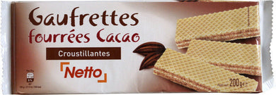 NETTO WAFFLES CACAO 200G
