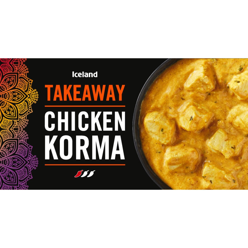 ICELAND  TAKEWAY CHICKEN KORM  375G