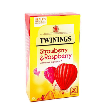 TWININGS INFUSIONS STRAWBERRY&RASPBERRY 40G