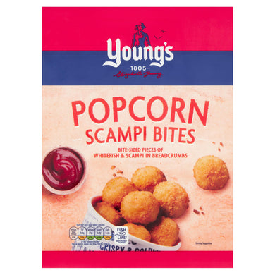 YOUNGS POPCORN SCAMPI  BITES190G