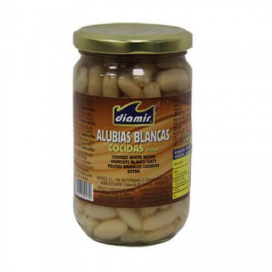 DIAMIR WHITE KIDNEY BEANS IN GLASS 314ML