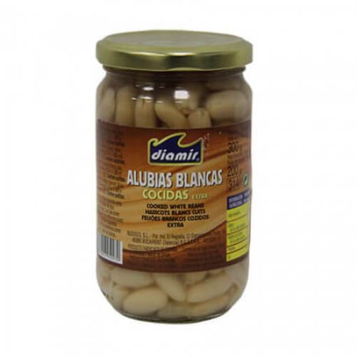 DIAMIR WHITE KIDNEY BEANS IN GLASS 314ML