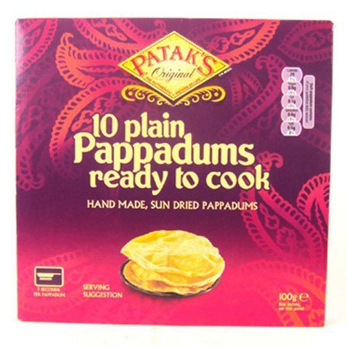 PLAIN PAPPADUMS 100G PATAK'S
