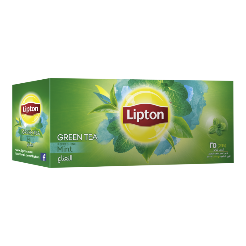 LIPTON GREEN TEA MINT 25 BAGS