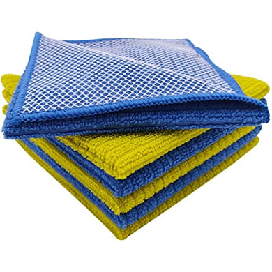 DISHCLOTH MICROFIBER 32X26CM BLUE