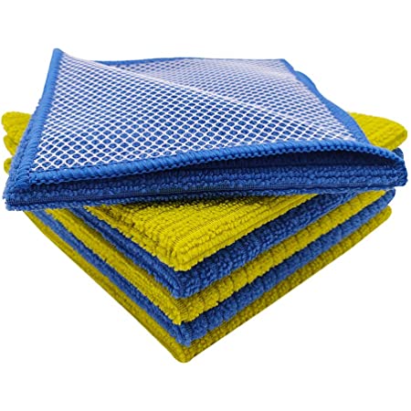 DISHCLOTH MICROFIBER 32X26CM BLUE