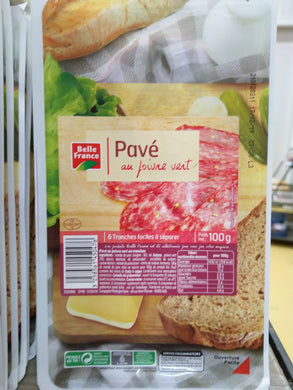 BELLE FRANCE GREEN PEPPER SALAMI 100GR