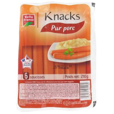 BELLE FRANCE SAUSAGE STRASBOURG 6PCE 210GR