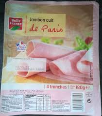 BF SMOKED COOKED HAM 4 SLICES 180GR