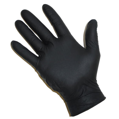 BLACK RUBBER GLOVES XL SIZE 10