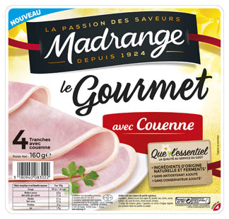 MADRANGE SLOWLY COOKED HAM 4 SLICES 140G