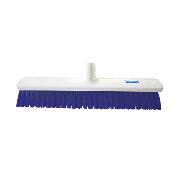 BROOM SOFT WHITE & BLUE - 40 CM
