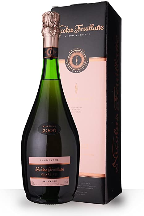 NICOLAS FEUILLATTE ROSE CUVÉE 225 BRUT MILLESIME 2006 75CL GIFT PACK