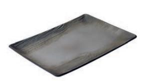 ARBORESCENCE RECT PLATE 320 - PEPPER